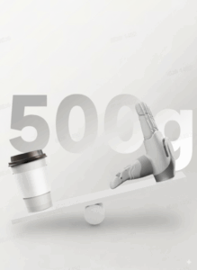 총길이 180mm, 무게 500g 
각종 유형의 로봇에 이상적